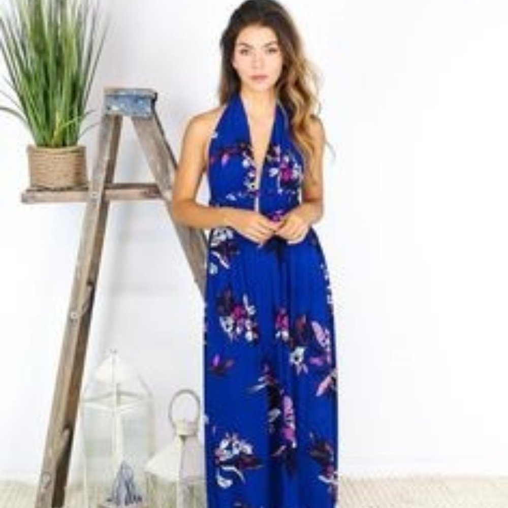 VICI elk sexy low cut maxi with open back